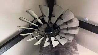 72 Quorum Windmill ceiling fan (READ DESCRIPTION)