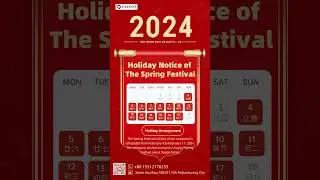Notification of Holiday #chemical #China