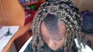 The lazy girl length retention hairstyle// #fluffybraids#braids
