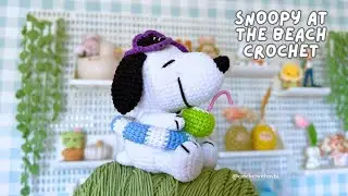 Snoopy Crochet Summer Outfit | Free Pattern & Tutorial | How to Crochet Snoopy #crochet