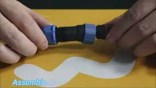 E-Weichat | How to Install the SP Locking Plastic Connector | Waterproof Cable Assembly