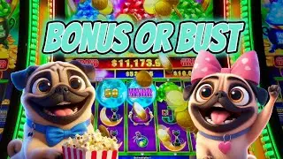 Our FIRST EVER Bonus or Bust Episode! | Gambling Pugs