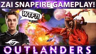 Dota 2 NEW 7.23 PATCH Gameplay - Secret.zai FIRST TIME SNAPFIRE GAMEPLAY