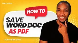 How to turn Word Document into PDF
