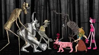 zoonomaly zookeepers,  monster bear, monster rabbit, vs catnap, mommy long legs, miss delight