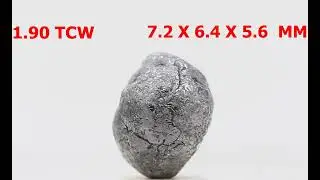 Uncut diamond 1.90tcw gray sparkling natural polyhedron shape for necklace jewel