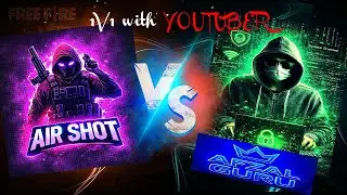 Intense 1v1 Fight with Youtuber..#1v1custom #1v1edit #onetap #ff #airshot #booyah #headshot #1mviews