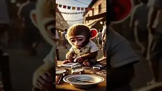 Poor to Rich Monkey😱😭#viral #motivation #tranding #baby #cute #love #cutebaby #viral #riofilmsai