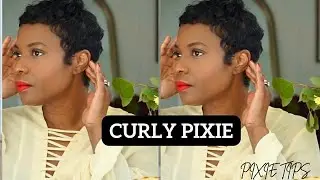 HOW TO ACHIEVE CURLY PIXIE HAIRSTYLE AT HOME/ PIXIE TIPS// PIXIE HAIR TUTORIAL/