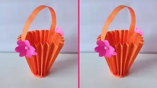 How to make Easy paper bucket// Easy craft ideas ✨💡#viralvideo #easycraft #ytviral