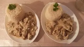 اسكالوب بالشومبينيو والكرام فراش 👍بطريقة سهلة وبسيطة والبنة أحسن من المطاعم 😋