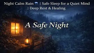 Night Calm Rain 🌧️ | Safe Sleep for a Quiet Mind | 1 Hour Deep Sleep Ambience