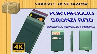 Bronzi Portafoglio Porta badge Slim - Protezione RFID