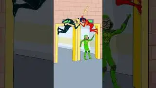 NEW EPIC SCAN RUN Challenge: Ladybug x Catnoir x Zookeeper x Carapace #shorts #ladybug #catnoir