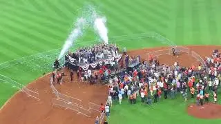 ALCS Trophy Presentation - Astros 4 Yankees 0 - 10/21/17