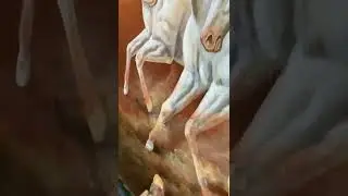 7 running Horses Acrylic painting my own creation🎨✔️ #horse #acrylicpainting #art #artwork #arte