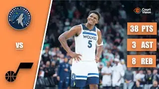 Anthony Edwards - 38 Points, 5 Three-Pointers, 8 Rebounds vs Jazz - 2025-26 Regular Season