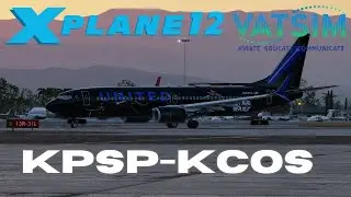 X plane12 |738 United Airlines Palm Springs-Colorado | #Vatsim