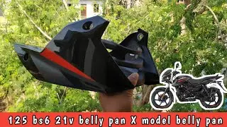 125 bs6 21v X model belly pan Unboxing /Review