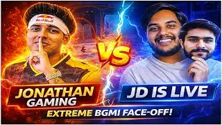 JD IS LIVE vs Jonathan Gaming 😳 Insane Moments | BGMI Live Battle