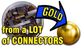 #02 GOLD from a LOT of CONNECTORS / ЗОЛОТО ИЗ КУЧИ АМЕРИКАНСКИХ РАЗЪЕМОВ!