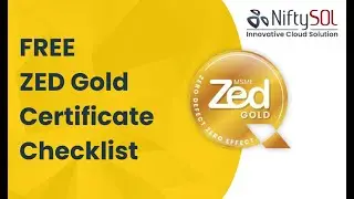ZED Gold Certificate Checklist for FREE - NiftySOL