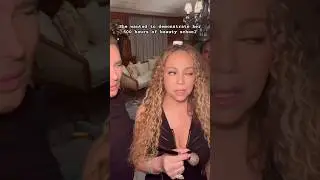 Мэрайя Кэри сама себе делает макияж #mariahcarey #mariah