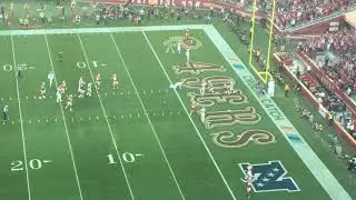 Jimmy Garoppolo touchdown pass to Matt Breida during 49ers win vs. Browns