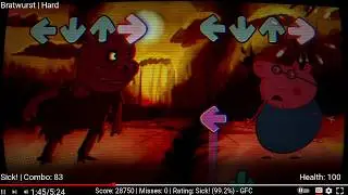 Bratwurst V3 (Vocals) - FNF VS Cursed Peppa Pig (BRATWURST) OST