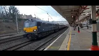 92018 5z93 Preston to Polmadie, Lancaster Castle Station 2/2/26