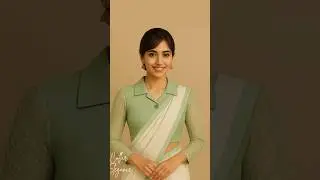 Elegant Collar Blouse with Lace Sleeves | Stylish Saree Blouse Design | Luxe Blouse & Beyond