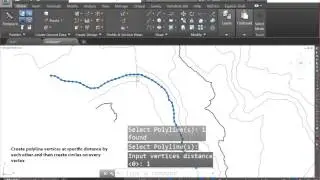 Create polyline vertices at specific distance