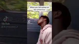 When you fall asleep on the school bus 😂😂