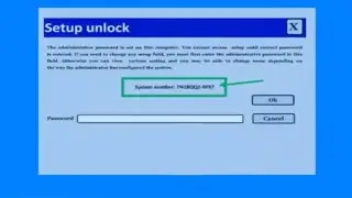 How to reset BIOS password by using PC serial number (hacked November 2020)
