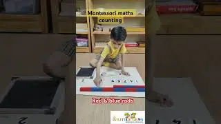 Montessori maths materials #red rod counting #littlegems #montessori #shorts