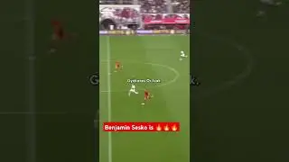 Benjamin Sesko strike that wowed the world #football #benjaminsesko #leipzig #bundesliga #sesko