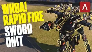 War Robots - Sword Unit With Rapid Firing ARM Weapons!