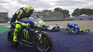 rossi membuat pembalap lain bertekuk lutut