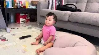 Enjoying watching cartoons 