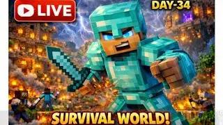 Minecraft🔥 Server || Day 34 Minecraft Live #shortfeed @GamerFleet