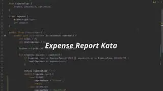 Expense Report Kata - Intro & Test Skeleton (1/5)