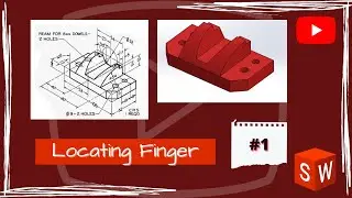 Solidworks Cad Practice | Locating Finger | #1 | @SolidworksCreator
