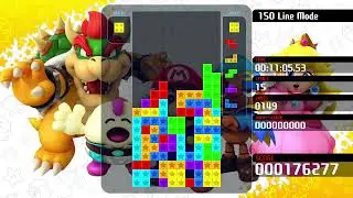 Completing 150 Line Mode In Tetris 99 For The First Time