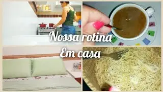 NOSSA ROTINA real em casa 🏡//organizei o guarda roupa.  #donadecasa #vlog