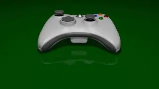 3D Xbox 360 Game Controller made in Blender