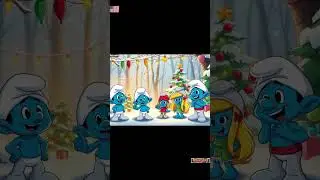 The Smurfs Light Up the Winter Night! #shorts