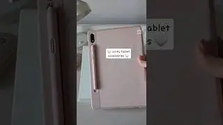 All My Samsung Tablet ACCESSORIES 🤍 Samsung Tablet Aesthetic Accessories, Covers, S Pen Sleeves