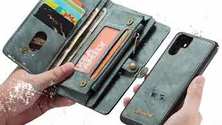 CaseMe Huawei P30 Pro Zipper Wallet Magnetic Case