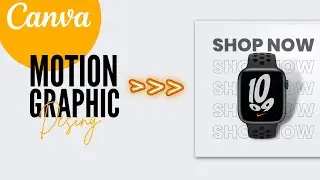 How To Make Amazing Animated Social Media Posts In Canva | Motion Graphics Design Tutorial |#canva