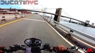 BK poppin off - Brooklyn Bridge, Battery Underpass, Ducati ride to My Cuban Spot v1243